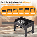 Advwin Adjustable Elevated Dog Bowls with Slow Feeder