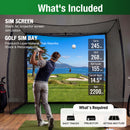 Advwin 10 x 8ft Golf Hitting Net with Target Cloth