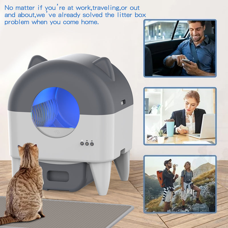 Advwin 90L Automatic Cat Litter Box Self Cleaning