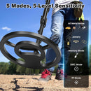 Advwin 5 Modes Metal Detector 10" Waterproof