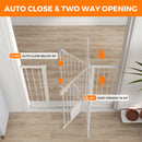 Advwin Metal Pet Safety Gate with Cat Door