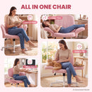 Advwin Cross-Legged Desk Chair with Adjustable Arms