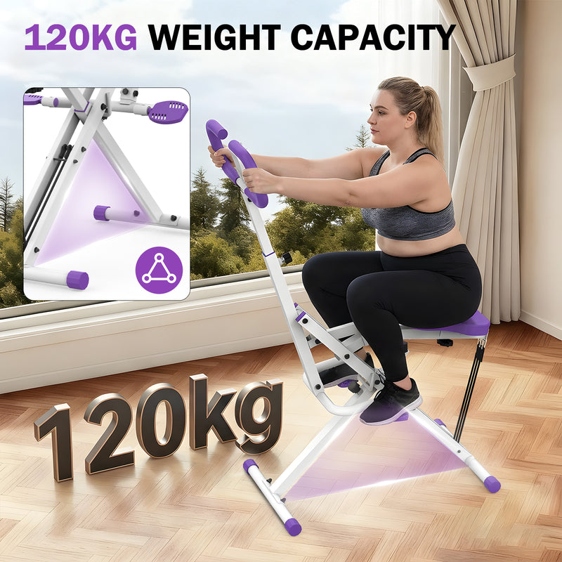 Advwin Foldable Squat Machine with Handles & Bands