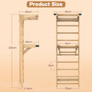 Advwin Wooden Swedish Ladder Wall Gym with Pull-Up Bar