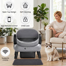 Advwin Self-Cleaning Cat Litter Box w/ Open Top & App Control