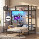 Advwin L-Shaped Bunk Bed w/ Desk Charging Station (Pre-Order)