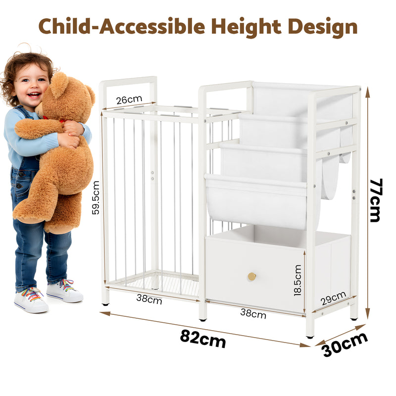 Advwin 3-in-1 Kids Bookshelf and Toy Storage 3-Tier