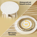 Advwin 2-Tier Rotating Bookshelf Wooden Bookcase