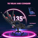 Advwin Gaming Chair w/ Massage Lumbar Cushion