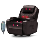 Advwin Recliner Massage Chair Sofa PU Leather