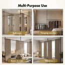 Advwin No Drill Adjustable Room Divider Curtain Rod Black (Pre-Order)