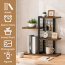 Advwin 4-Tier Wood Desktop Bookshelf w/ Adjustable Shelf