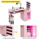 Advwin Manicure Table Dust with Dust Collector LED Light