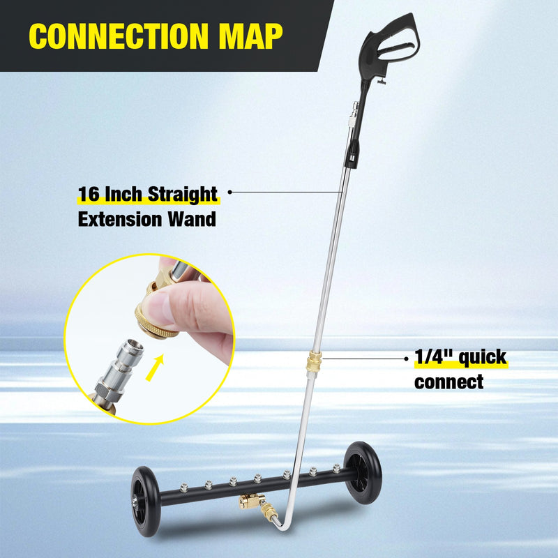 Advwin 2-in-1 Pressure Washer Surface Cleaner 22"