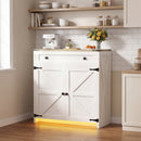 Advwin Sideboard Buffet Cabinet with Adjustable Shelves