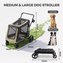 Advwin Heavy Duty Foldable Large Dog Stroller Up to 40kg
