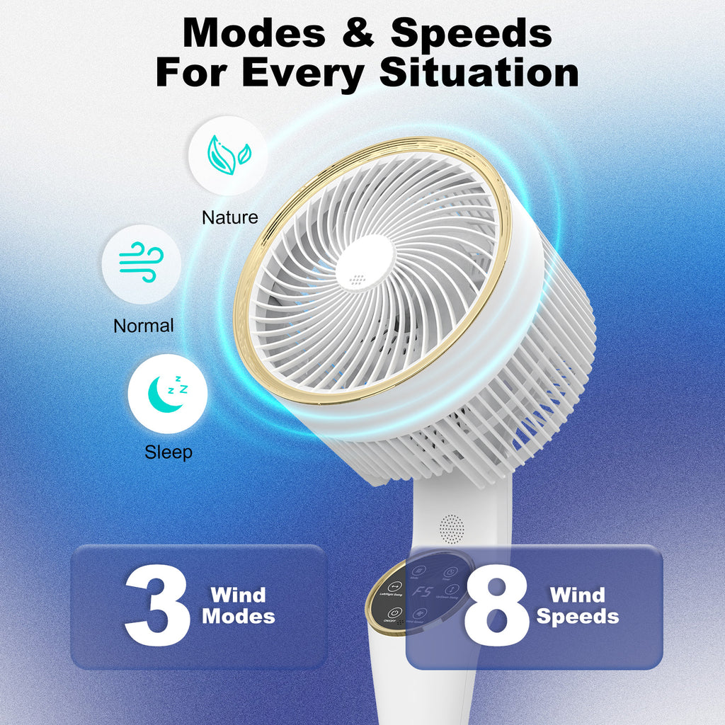 Advwin Fans Advwin Portable Pedestal Fan Air Circulator Fan