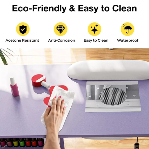 Advwin Manicure Table Nail Desk with Dust Collector