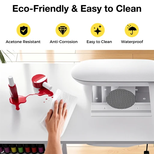 Advwin Manicure Table Nail Desk with Dust Collector