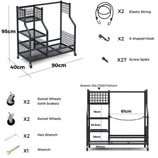 Advwin Golf Organizer with Wheels