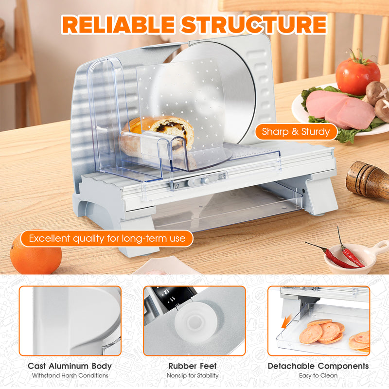 Advwin Electric Food Slicer 200W Meat Slicer