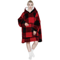 Advwin Oversized Sherpa Wearable Blanket Hoodie Adult