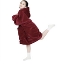 Advwin Oversized Sherpa Wearable Blanket Hoodie Kids