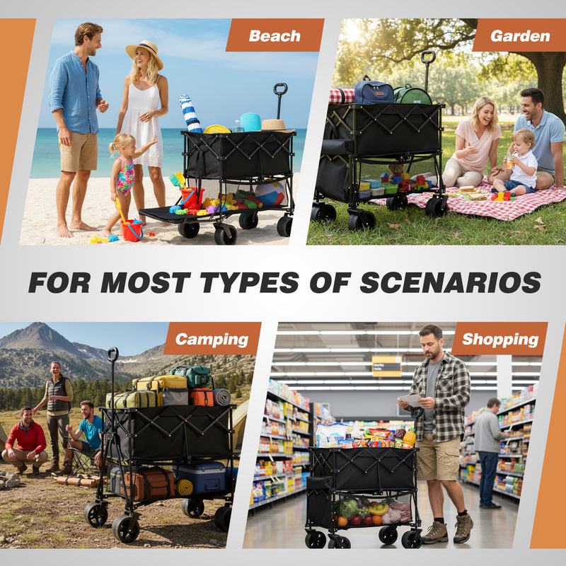 Advwin Double-layer Collapsible Wagon