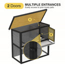 Advwin Rabbit Hutch 2 storey Wooden Pet Cage