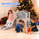 Advwin 9 in 1 L-Shaped Toddler Slide Playset