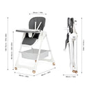 Advwin 3-in-1 Folding Baby High Chair Toddler Feeding Chair