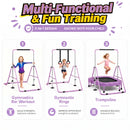 Advwin Kids Gymnastics Bar Adjustable Height Horizontal Bar