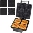 Advwin 4-in-1 Waffle Maker with Removable Plates