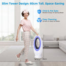 Advwin Bladeless Tower Fan Powerful Desk Fan with 4 Speeds
