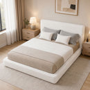 Advwin Bed Frame with 8CM Foam Cushioned White