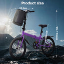 Advwin 20" Folding Bicycle with 6-Speed Dual Brake System