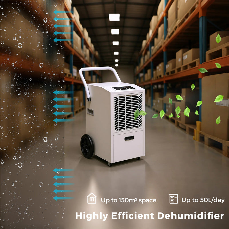 Advwin 50L Commercial Dehumidifier White