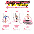 Advwin Kids Gymnastics Bar Adjustable Height Horizontal Bar
