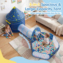 Advwin 3 in 1 Pop-Up Kids Play Tent with Baby Crawl
