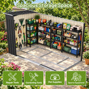 Advwin 8 x 4 FT Galvanised Steel Garden Shed