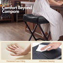 Advwin Set of 4 PU Leather Bar Stools with Footrest