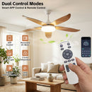 Advwin 52'' Ceiling Fan with RGB Light