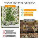 Advwin Planter Box Privacy Screen with Trellis & Wheels