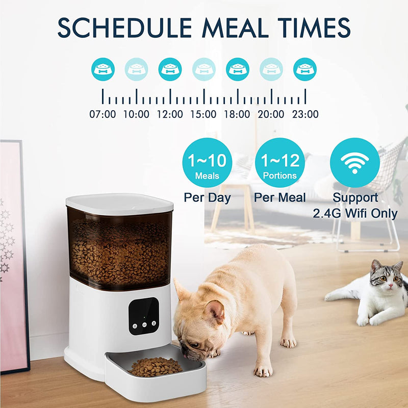 Advwin 6L Automatic Pet Feeder Dog Cat Timing Feeder