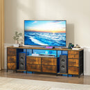 Advwin 180cm TV Cabinet with RGB LED Light and Storage Drawers