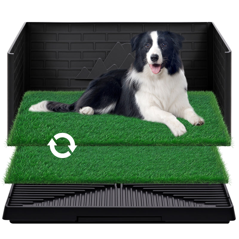 Advwin Dog Potty with Pee Baffle 76cm x 50cm