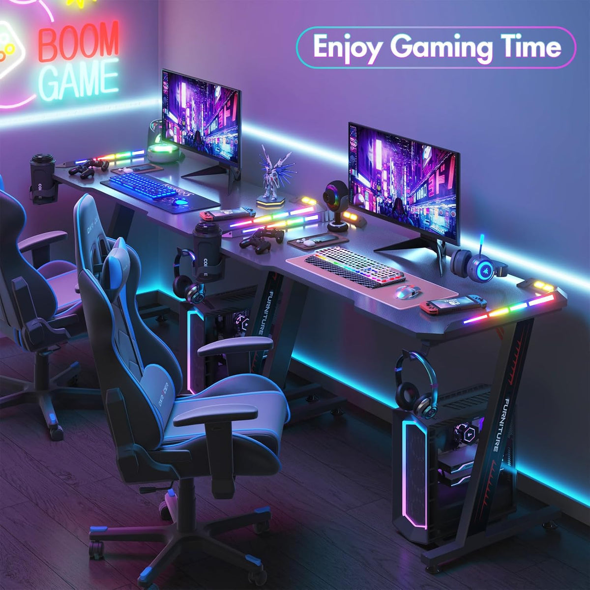Printer Gamer Chair And Desk Advwin Gaming Desk Ergonomic