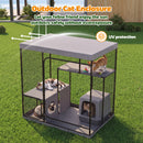 Advwin 3-Tier Outdoor Mesh Cat Enclosure