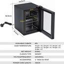Advwin 60L Upright Freezer with LED Interior Light