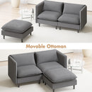 Advwin 90cm Accent Chair with Ottoman